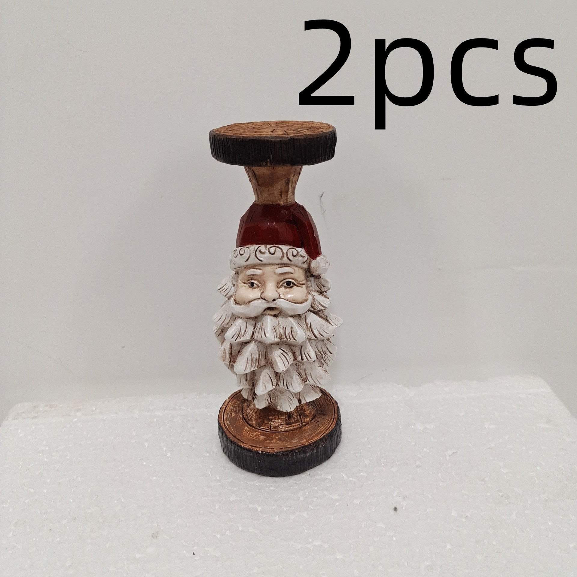 Christmas Old Man Candlestick Home Living Room Desktop Decorations