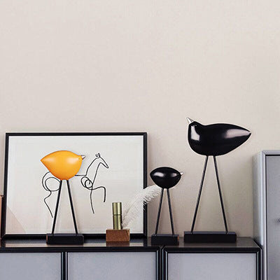 A Family Of three Couples Bird Decorations Modern Home Living Room Entrance Wine Cooler
