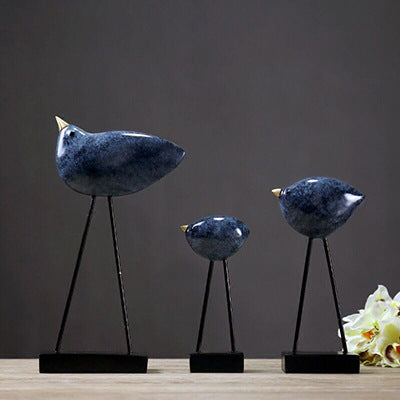 A Family Of three Couples Bird Decorations Modern Home Living Room Entrance Wine Cooler
