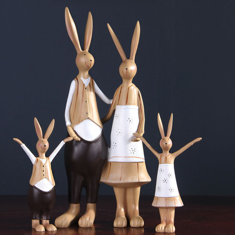 Living Room Creative Modern And Simple Painted Rabbit Decorations