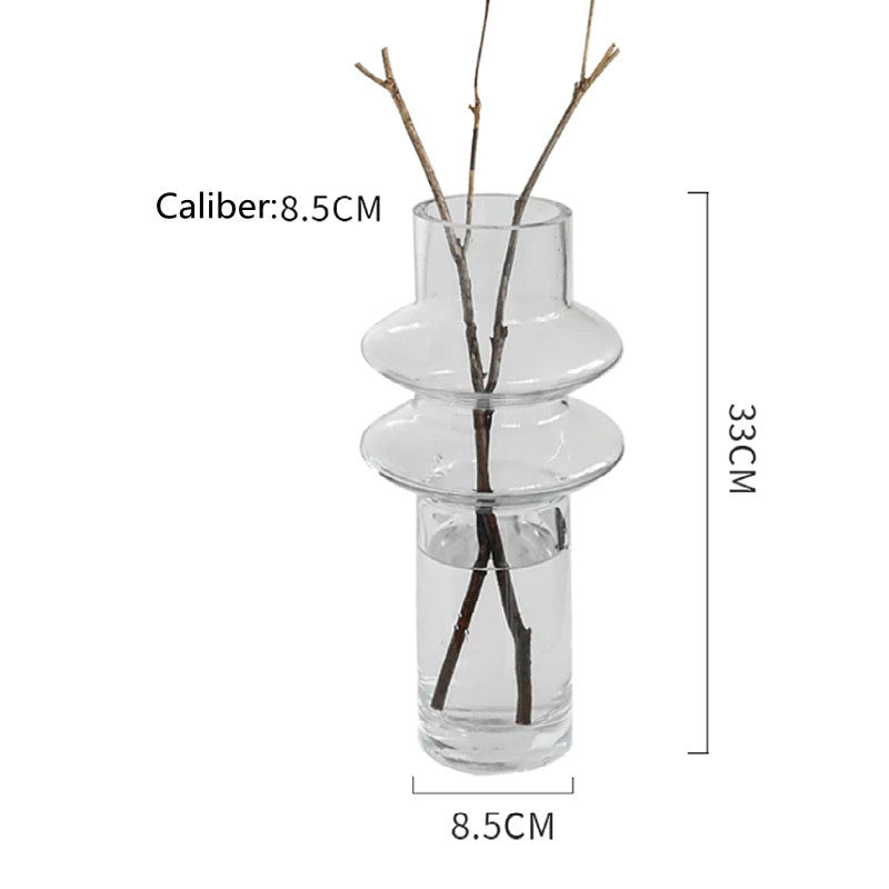 Modern Glass Vase β Elegant Desktop Decoration for Living Room Side Tables