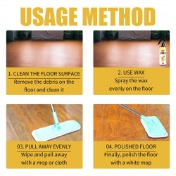 OUHOE Furniture Beeswax Spray Furniture Floor Care Polishing Waterproof Anti-cracking Scratch Refurbished Care Wax