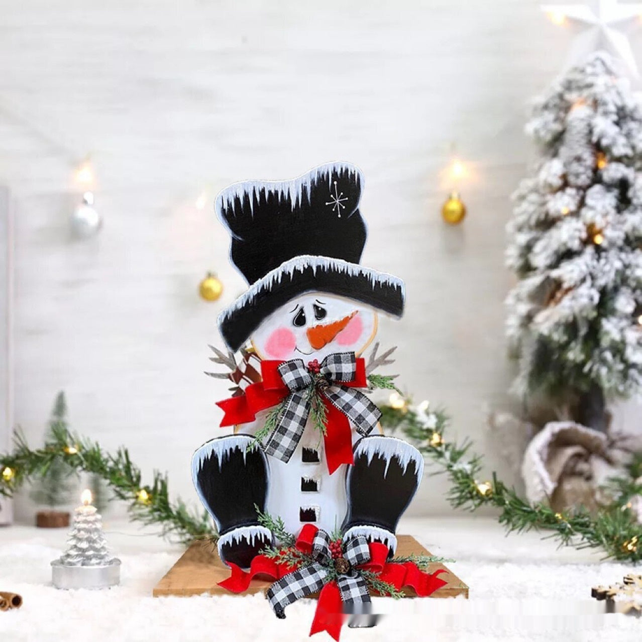 Christmas Living Room Bedroom Decorations Snowman Ornaments