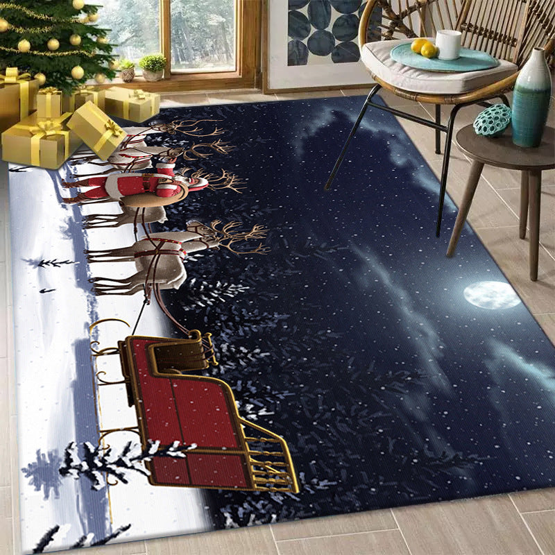 Christmas Living Room Decorative Floor Mat Carpet