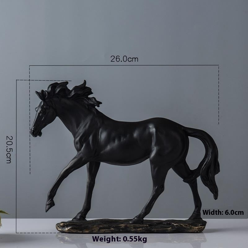A Dark Horse High-grade Ornaments Home Living Room Study Office Decorations Opening Town House
