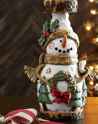 Christmas Old Man Candlestick Home Living Room Desktop Decorations