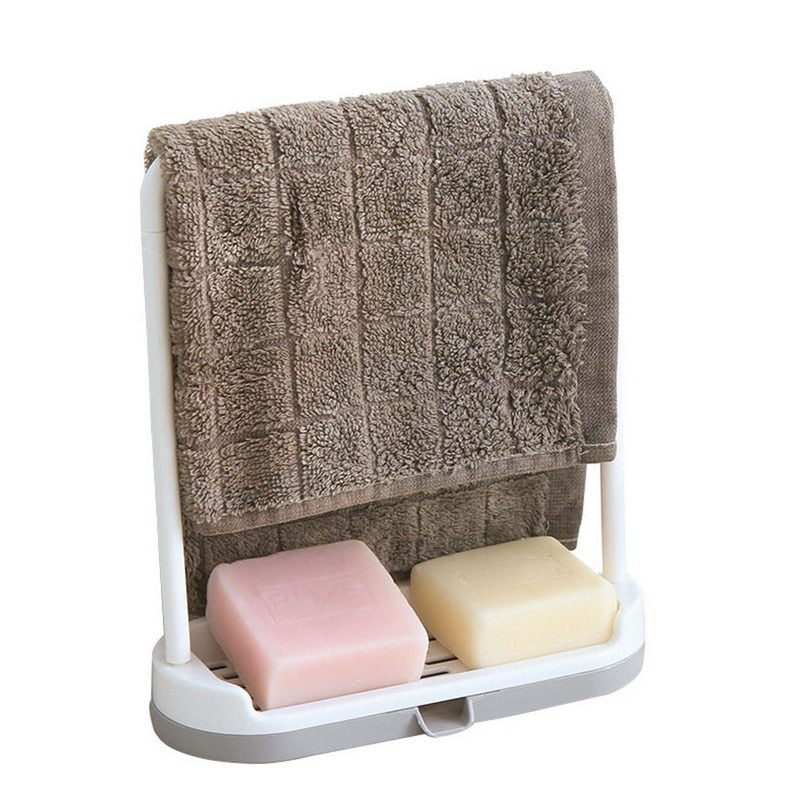 Kitchen countertop storage rack rag dishcloth