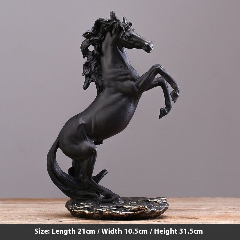 A Dark Horse High-grade Ornaments Home Living Room Study Office Decorations Opening Town House