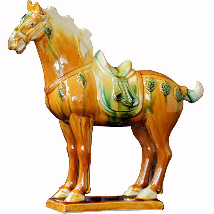 Tang Sancai Ceramic Horse Ornament Home Living Room Decorations
