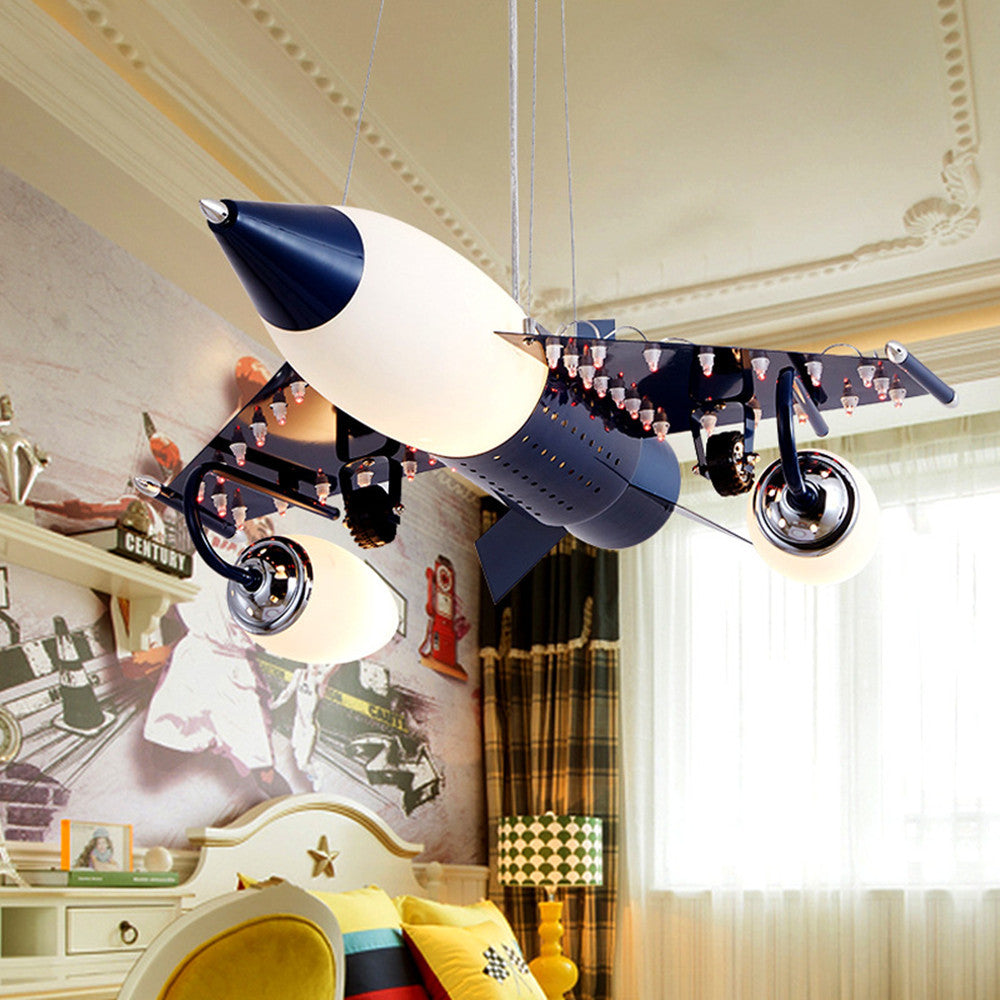 Fighter Living Room Chandelier Creative Children's Dining Room