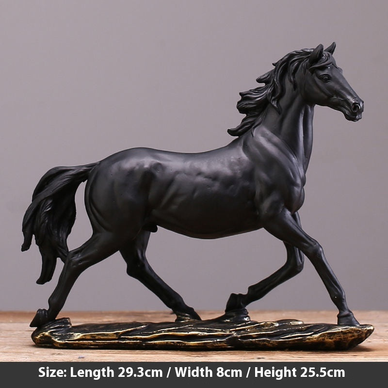 A Dark Horse High-grade Ornaments Home Living Room Study Office Decorations Opening Town House
