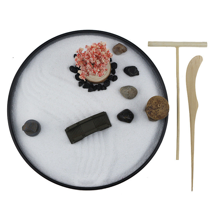 Creative Japanese Zen Sand Table Decoration Dry Landscape Sand Table Home Living Room Decorations