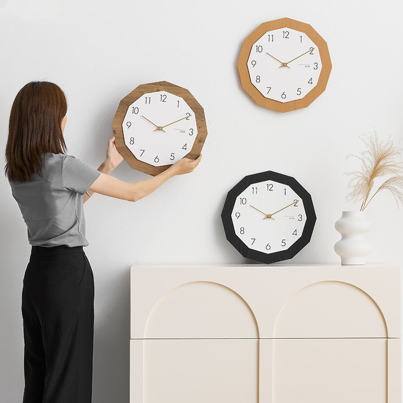 Punch-Free Noiseless Hanging Wall Clock – Modern Living Room Décor