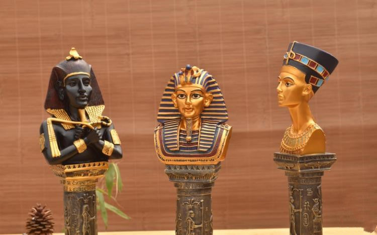 Ancient Egyptian Pharaoh Head Portrait Queen Decoration Home Living Room Hotel Decorations