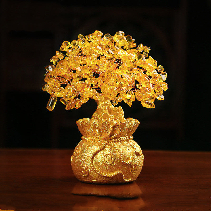Money Tree Fortune Tree Decorations Living Room Wine Cabinet Decorations