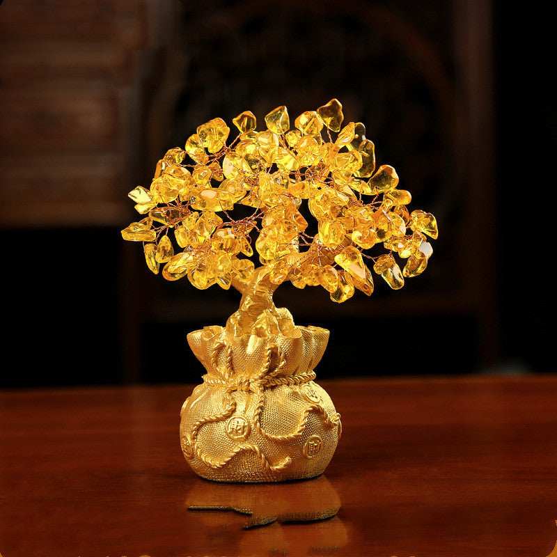 Money Tree Fortune Tree Decorations Living Room Wine Cabinet Decorations