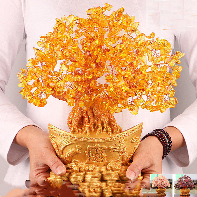 Money Tree Fortune Tree Decorations Living Room Wine Cabinet Decorations