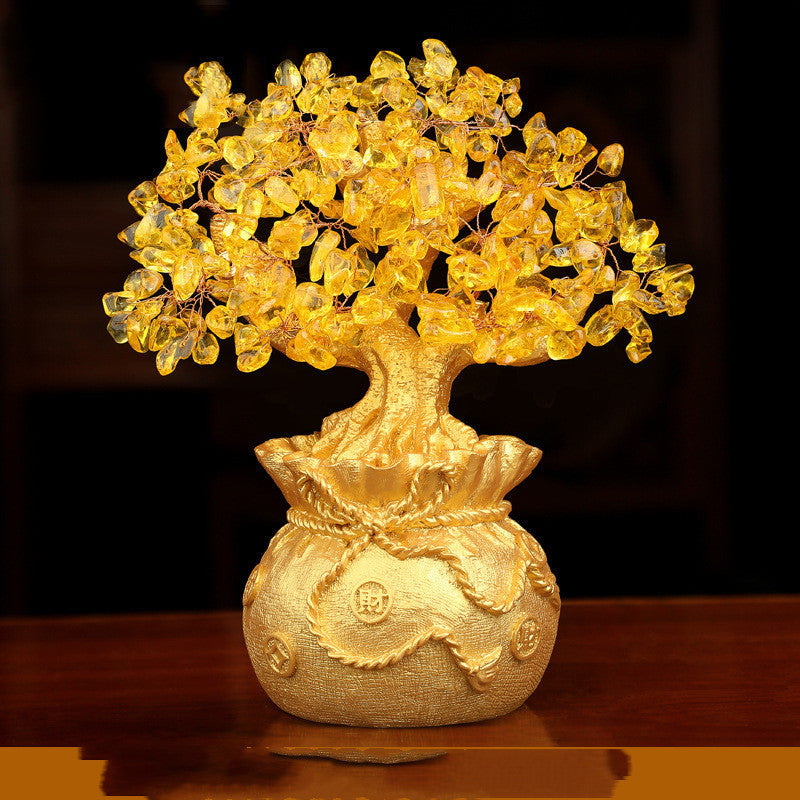 Money Tree Fortune Tree Decorations Living Room Wine Cabinet Decorations