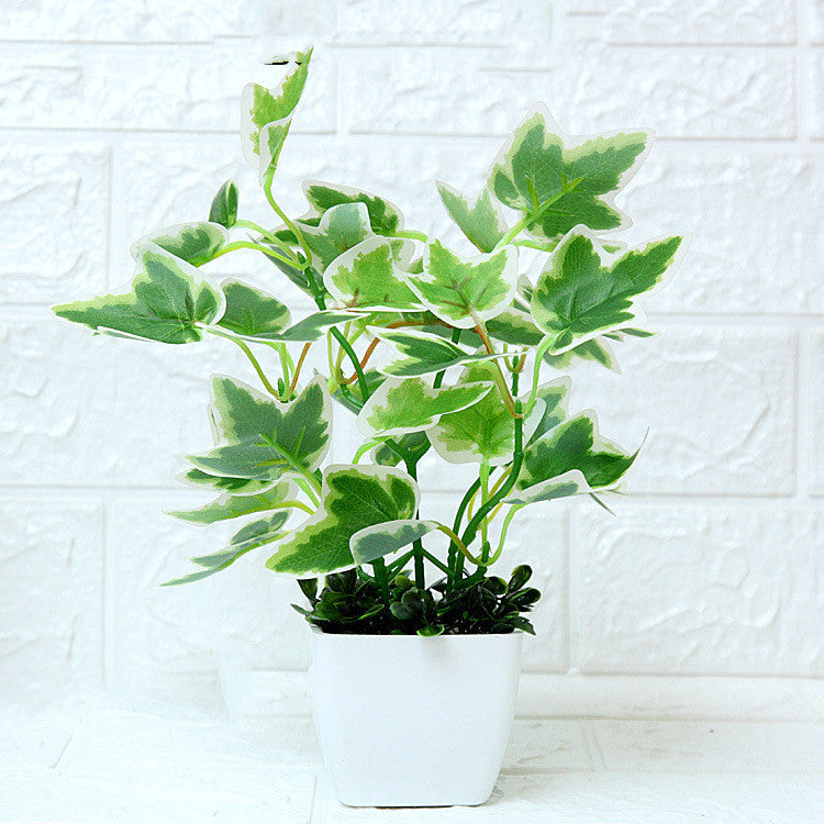 Potted Table Set Mini Ornaments Fake Plant Bonsai Home Living Room Indoor Green Plant Decorations Furnishings