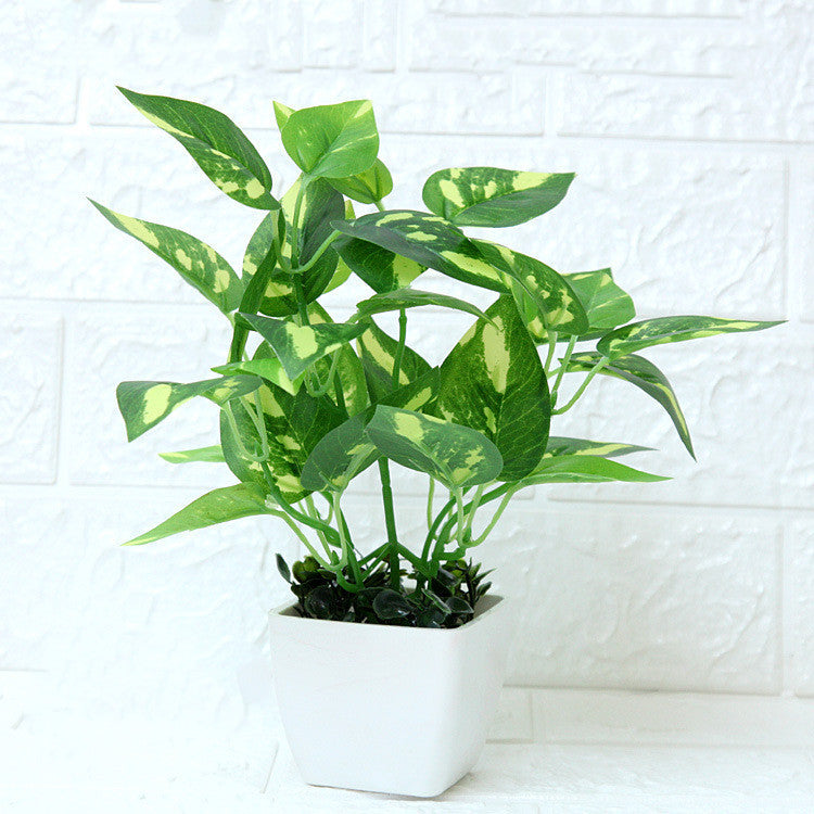 Potted Table Set Mini Ornaments Fake Plant Bonsai Home Living Room Indoor Green Plant Decorations Furnishings