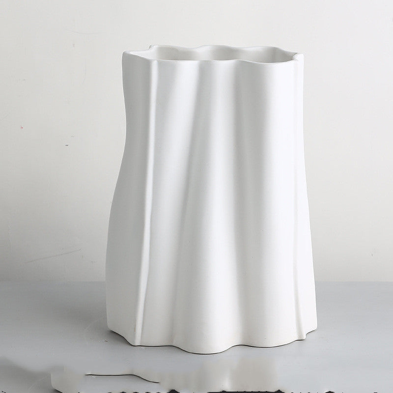 Ceramic Vase Irregular Decorations Home Living Room Dried Flowe