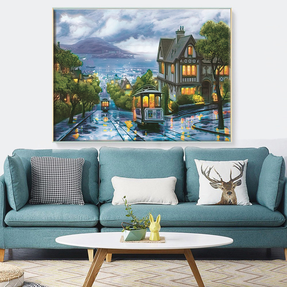 Living Room Diamond Painting – DIY Sparkling Art Kit