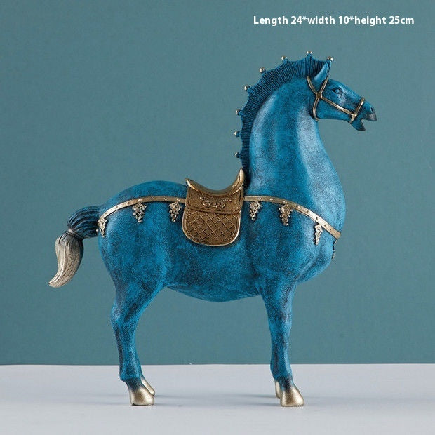 A Dark Horse High-grade Ornaments Home Living Room Study Office Decorations Opening Town House