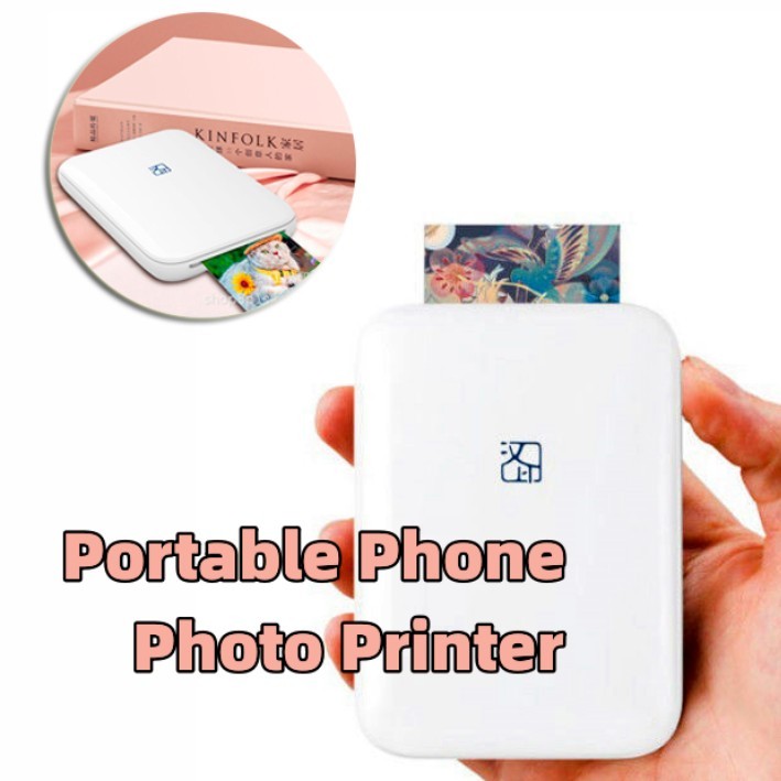 Color Photo Printer Portable Full Color Wireless Photo Printer USB Blu