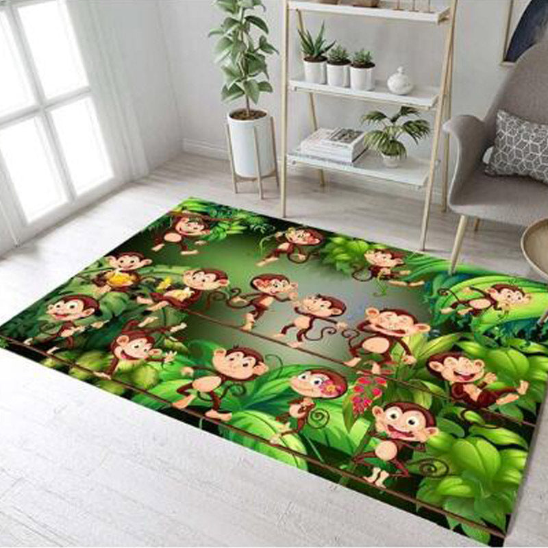 Cartoon Kids’ Room Carpet – Soft & Washable Living Room Rug