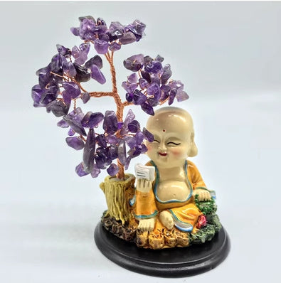 Natural Crystal Lucky Tree Living Room Study Wine Cabinet Home Decorations