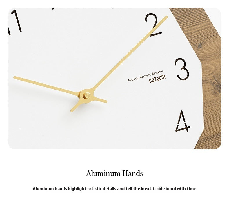 Punch-Free Noiseless Hanging Wall Clock – Modern Living Room Décor