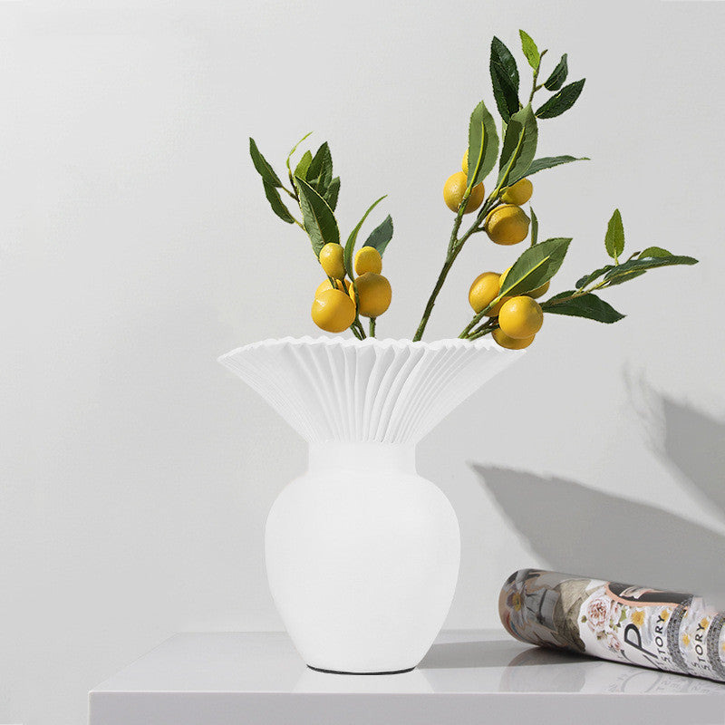 Resin Dried Flower Vase Crafts Home Room Living Room Decorations