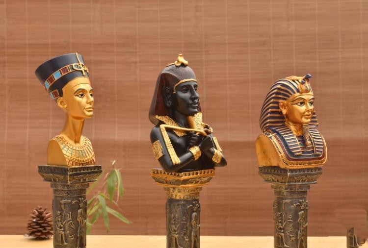 Ancient Egyptian Pharaoh Head Portrait Queen Decoration Home Living Room Hotel Decorations