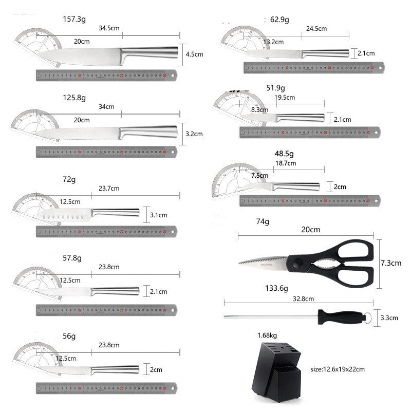 Stainless Steel Hollow Handle Kitchen Knife