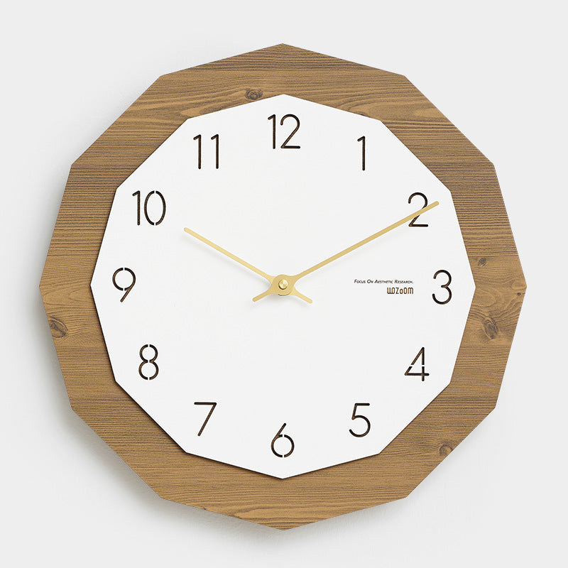 Punch-Free Noiseless Hanging Wall Clock – Modern Living Room Décor