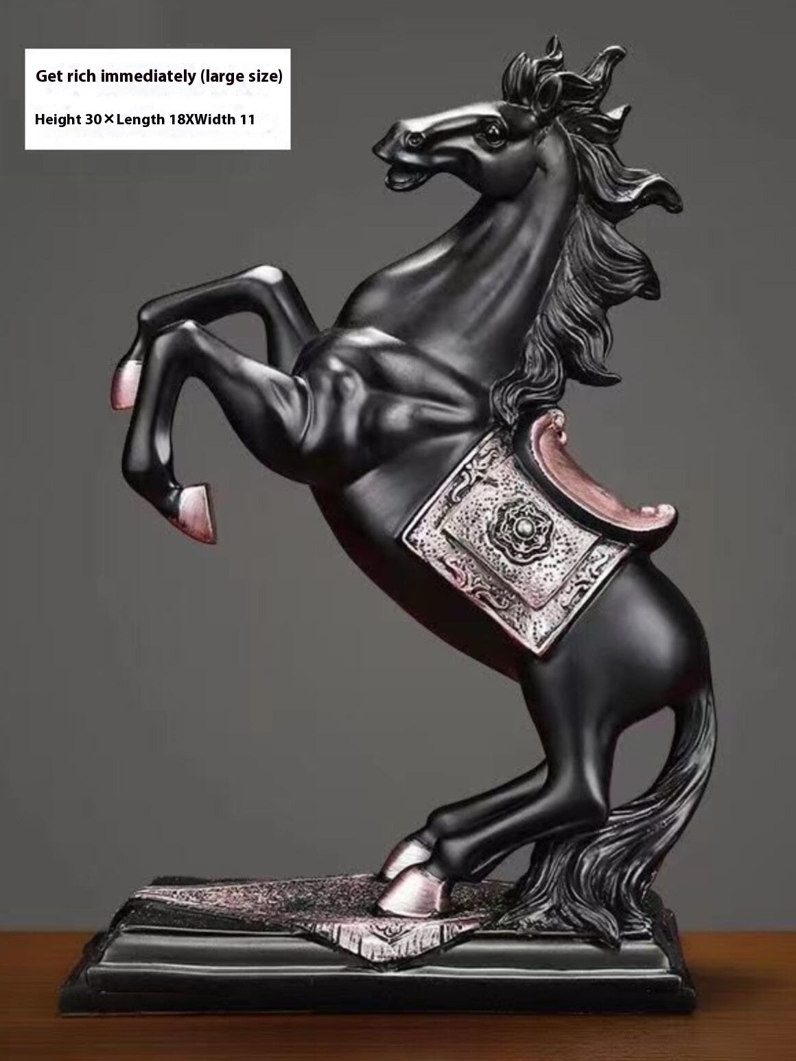 A Dark Horse High-grade Ornaments Home Living Room Study Office Decorations Opening Town House