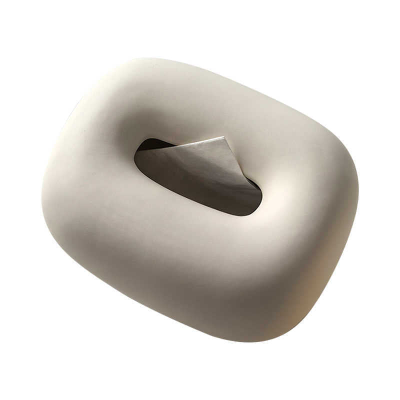 Ceramic Tissue Box – Decorative Household Tissue Holder for Living Room & Coffee Table