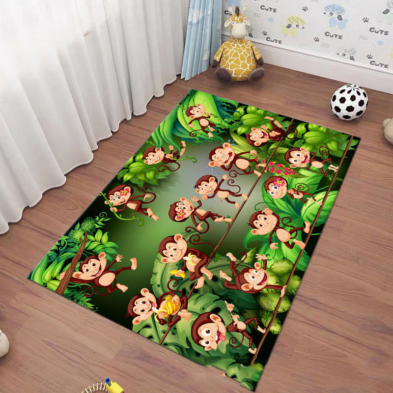 Cartoon Kids’ Room Carpet – Soft & Washable Living Room Rug
