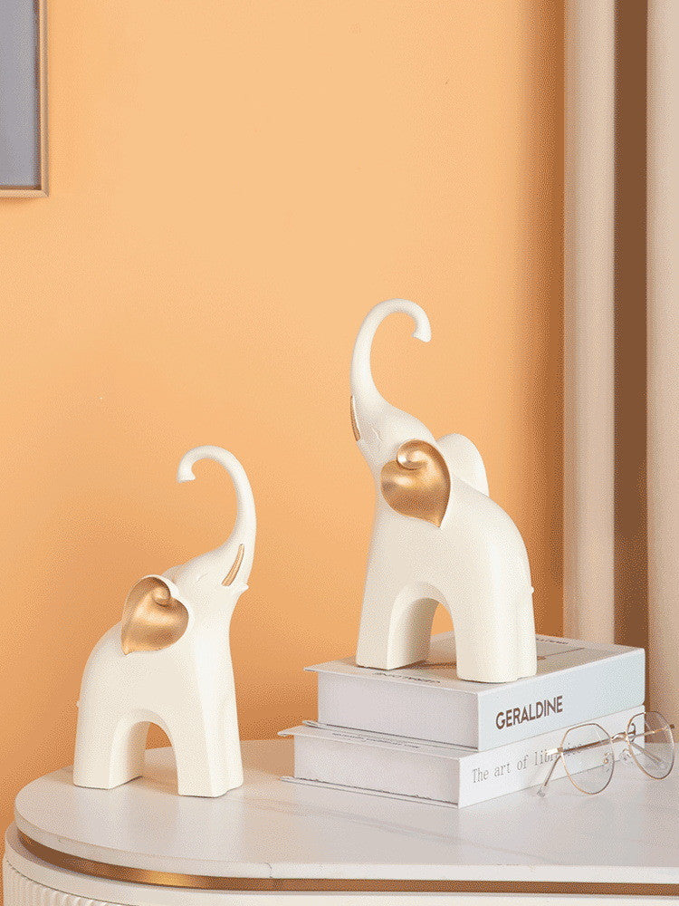 Home Crafts Living Room Elephant Desktop Resin Decorations