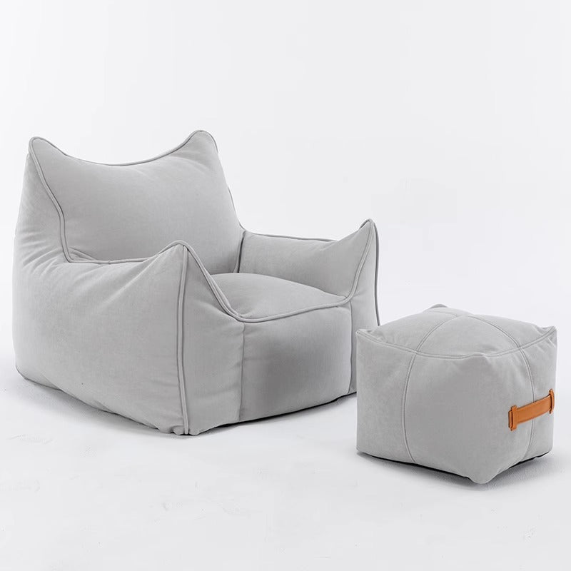 "Little Devil" Bean Bag Recliner – Flannel Tatami Chair for Living Room, Balcony & Bedroom