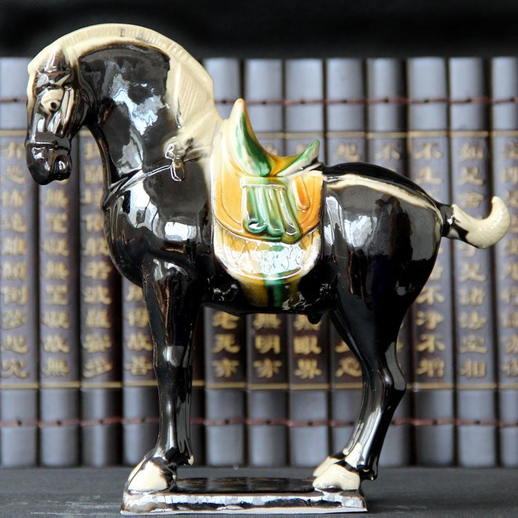 Tang Sancai Ceramic Horse Ornament Home Living Room Decorations