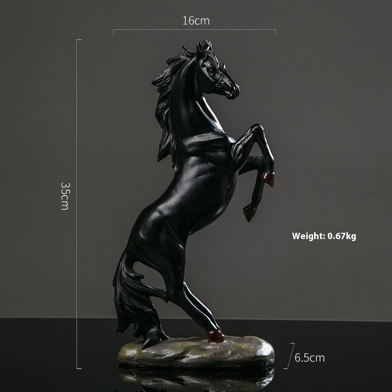 A Dark Horse High-grade Ornaments Home Living Room Study Office Decorations Opening Town House