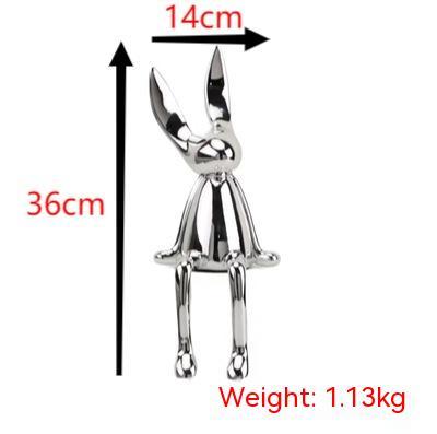 Modern Simple Electroplating Sitting Rabbit Living Room Decorations Ornaments
