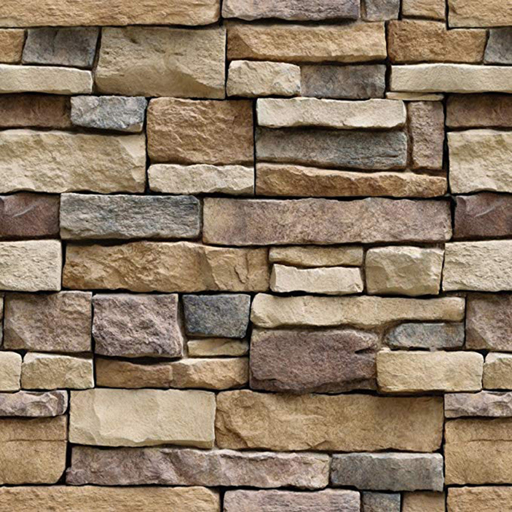 Rock Wallpaper Living Room Storefront