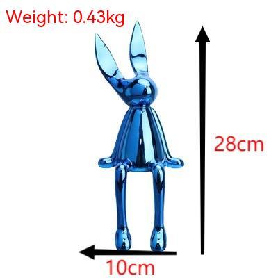 Modern Simple Electroplating Sitting Rabbit Living Room Decorations Ornaments