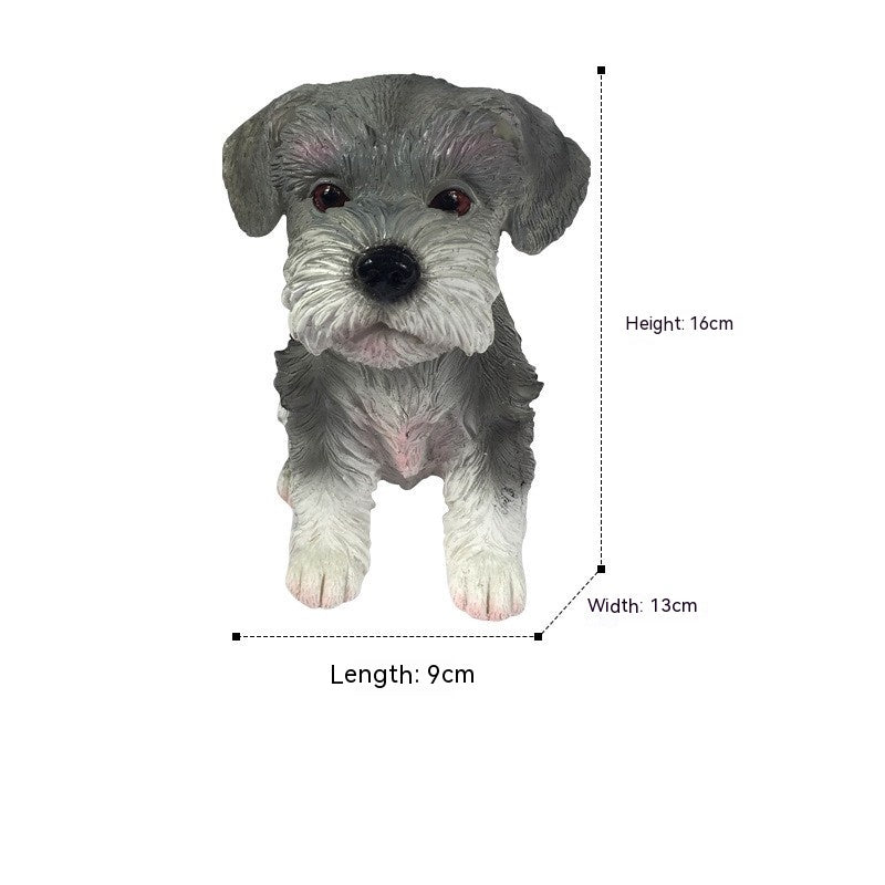 Dog  Pastoral Style Home Living Room Desktop Decorations Cute Realistic Animal Ornaments