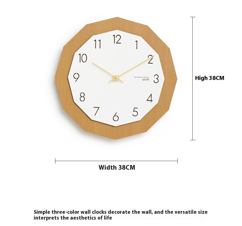 Punch-Free Noiseless Hanging Wall Clock – Modern Living Room Décor