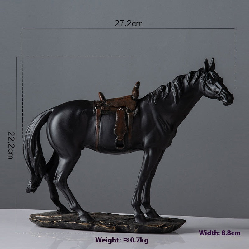 A Dark Horse High-grade Ornaments Home Living Room Study Office Decorations Opening Town House