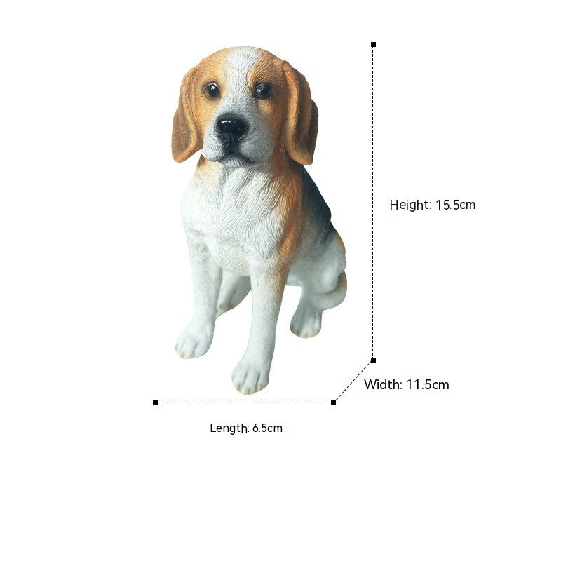 Dog  Pastoral Style Home Living Room Desktop Decorations Cute Realistic Animal Ornaments
