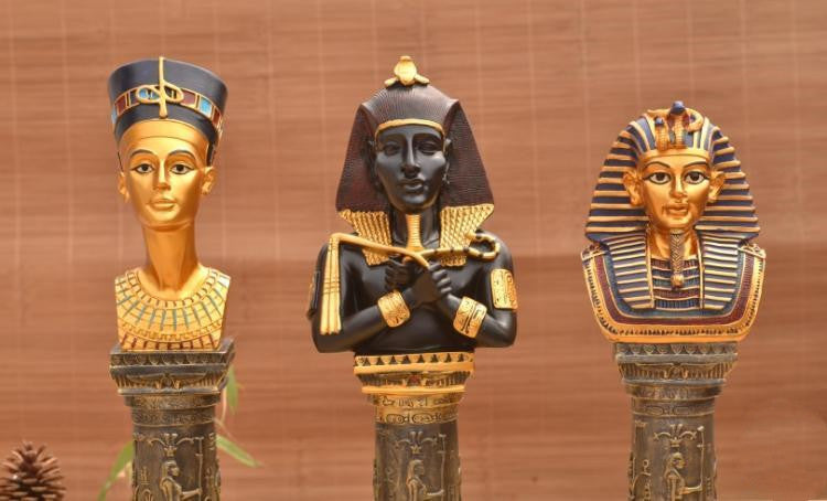 Ancient Egyptian Pharaoh Head Portrait Queen Decoration Home Living Room Hotel Decorations